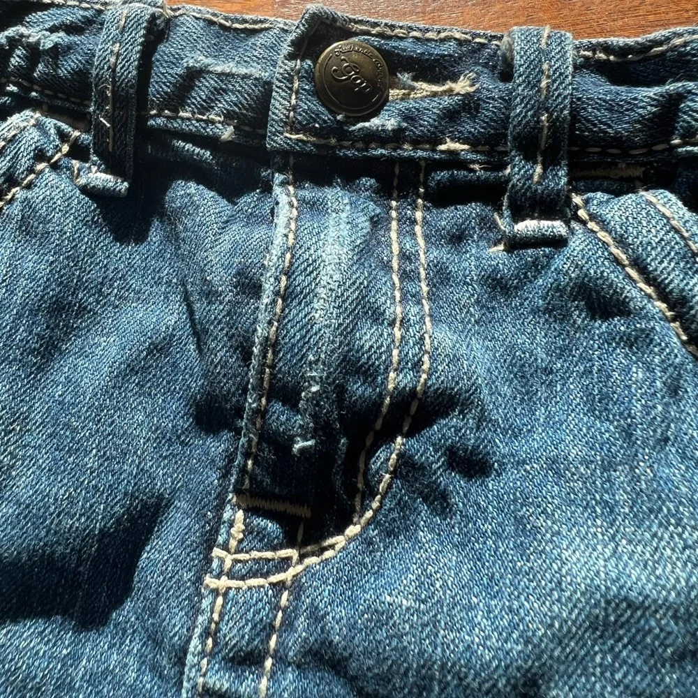 Vintage Y2K Gap Kids Denim Blue Overalls and Skirt Set of 2 girls